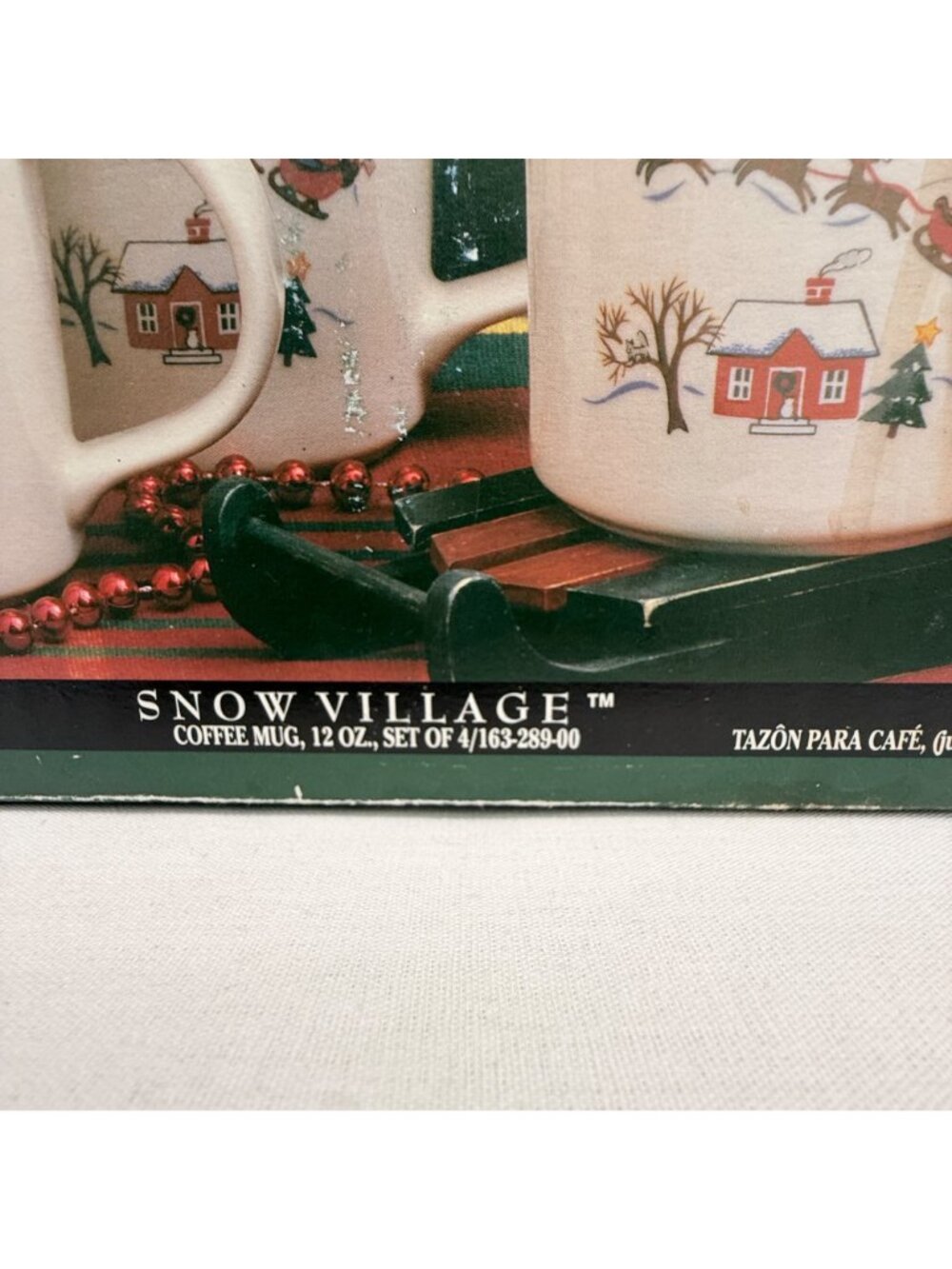 Pfaltzgraff Snow Village 12 Oz 4" Coffee Mug Set Of 4 Perennials Collection New - Picture 6 of 8